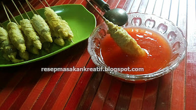 Resep Cilor Cilok Telur Gulung Saus Sambal Jajanan Pasar dan Anak Sekolah